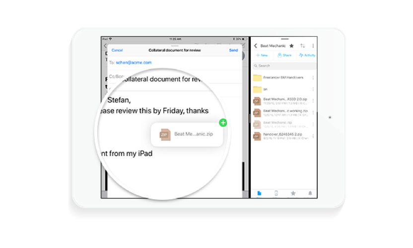 Attachment Drag & Drop
