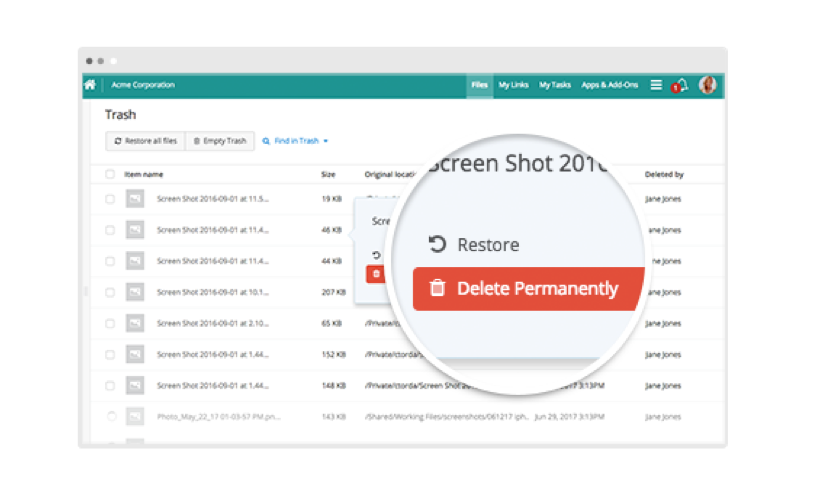 Enhanced Purge from Trash Flow