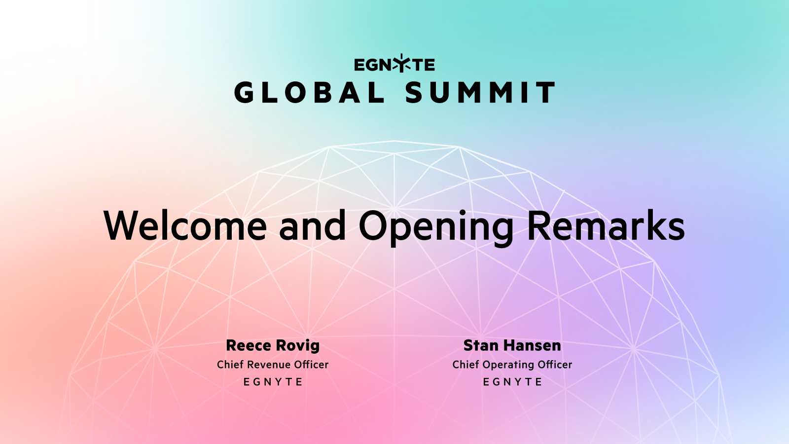 Welcome and Opening Remarks